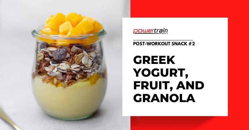 Yogurt, fruit and granola