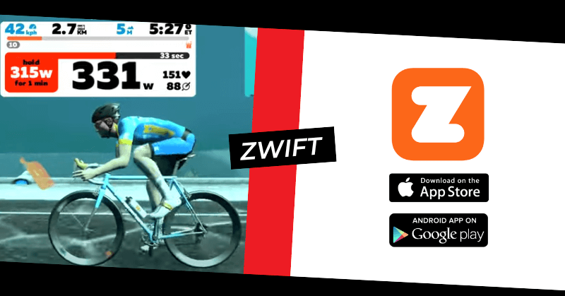 Zwift treadmill running app graphic